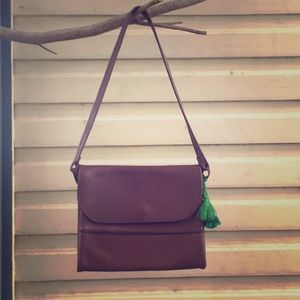 Vintage all leather shoulder bag